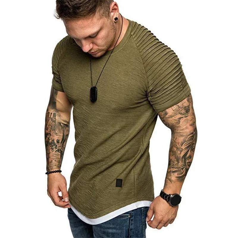 Men's T Shirt Leisure Pure Color Casual Men T-shirt for Male Tshrit Short Sleeve Tops Tees Man T-shirt Men's T Shirt Leisure Pure Color Casual Men T-shirt for Male Tshrit Short Sleeve Tops Tees Man T-shirt - Image 1