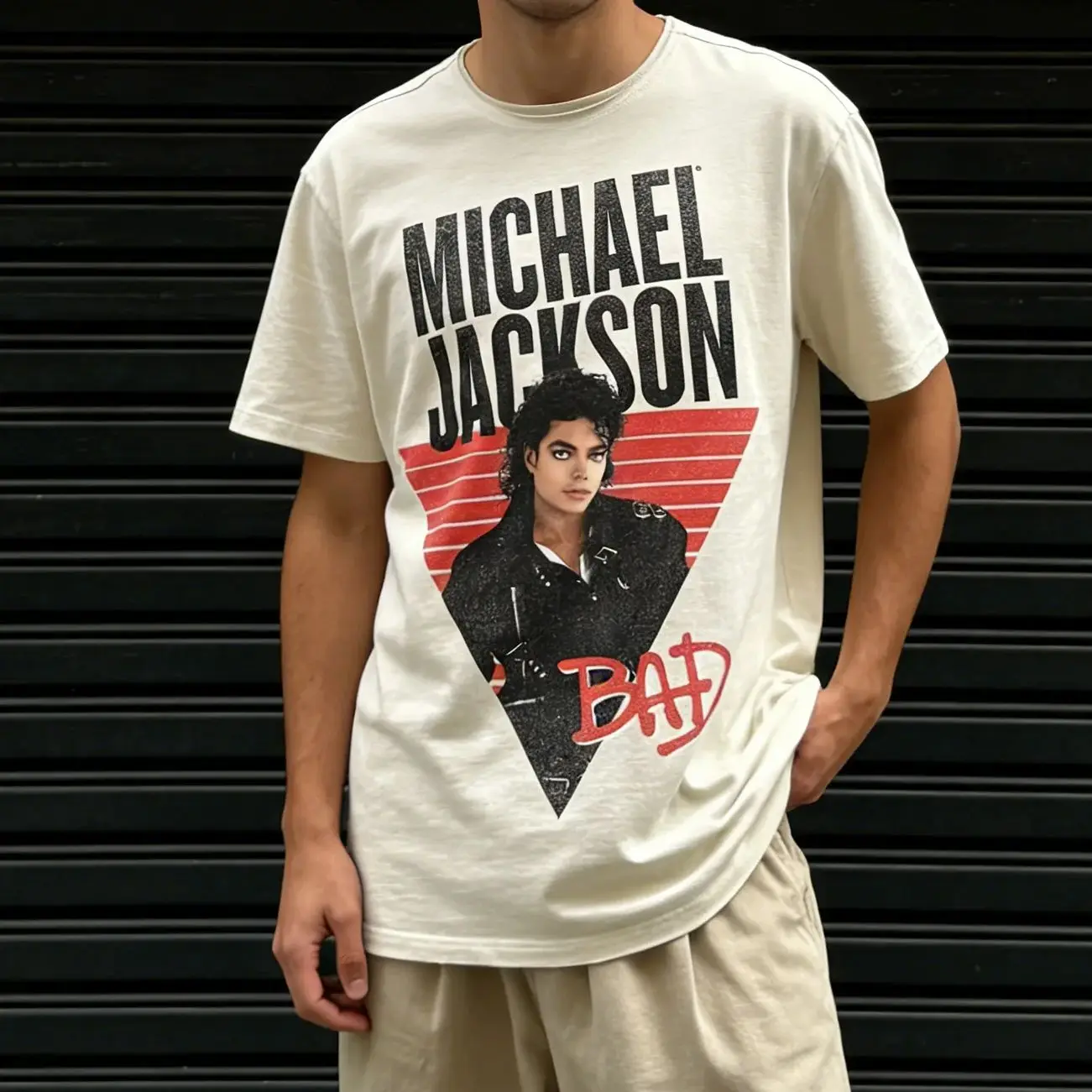Michael Jackson Michael Jackson American Vintage Trend Oversize Men's women's Tshirts Children's adult Parent child T shirts Michael Jackson Michael Jackson American Vintage Trend Oversize Men's women's Tshirts Children's adult Parent child T shirts - Image 1
